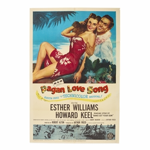 Lobby Cards and Poster from Pagan Love Song.