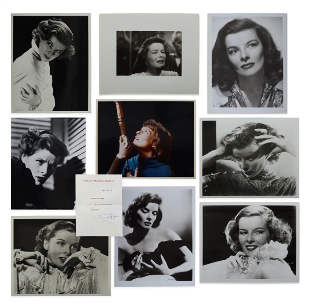 Katharine Hepburn Photos and Signed Letter.