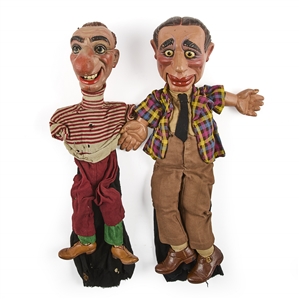 Walton & ORourke “Schnozz & Vaudeville" Hand Puppets