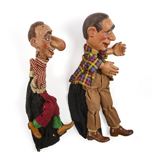 Walton & O'Rourke “Schnozz & Vaudeville Hand Puppets