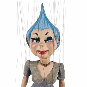 Walton & O'Rourke “Blue Flame Female Marionette.