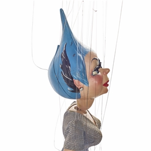 Walton & O'Rourke “Blue Flame Female Marionette.