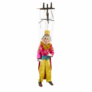 Walton & ORourke “Lid-Flipping Clown" Marionette