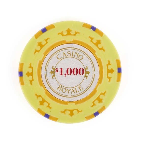 $1,000 Yellow Poker Chip from Casino Royale