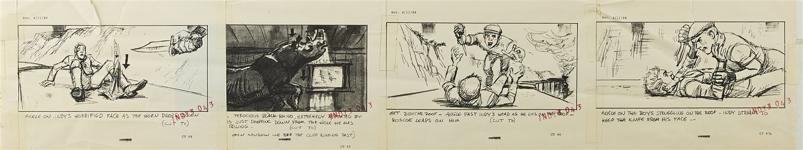 Indiana Jones and the Last Crusade 100+ Storyboards