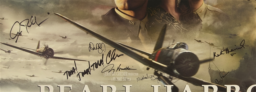 Cast Signed Banner Poster for Pearl Harbor.