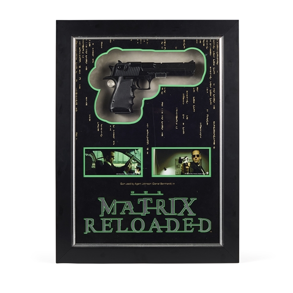 Daniel Bernhardt Matrix Reloaded Stunt Gun Prop