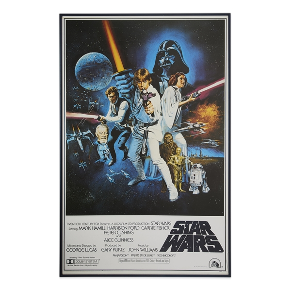 Carrie Fisher Personally Owned Star Wars Poster