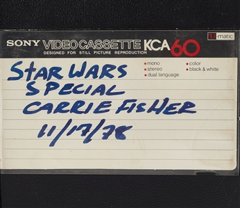 Carrie Fisher Star Wars Holiday Special Cassettes