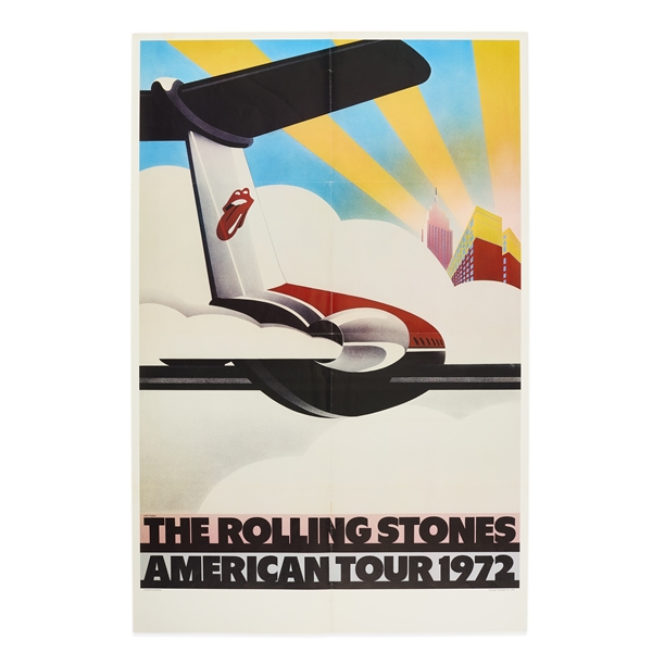 Rolling Stones 1972 American Tour Promo Poster