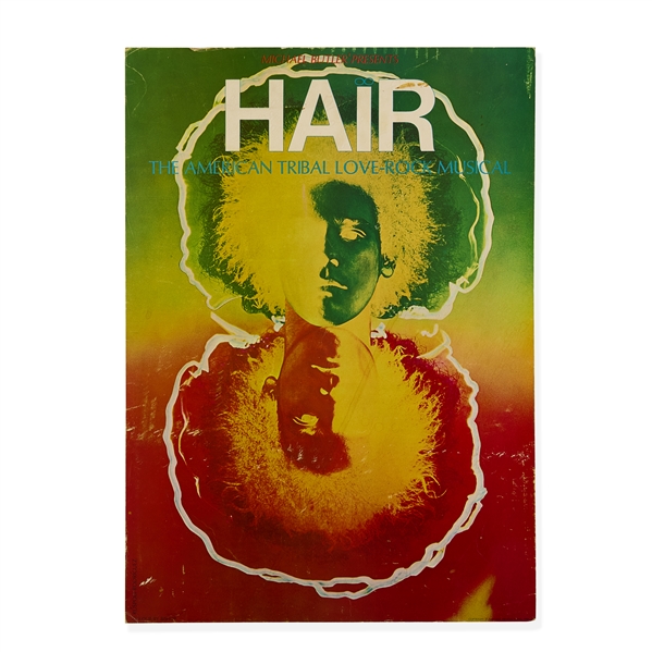 Original Broadway Hair Musical Window Card