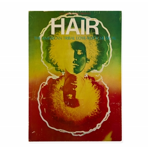 Original Broadway Hair Musical Window Card