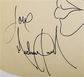 Michael Jackson Signed Sketch on Record Sleeve