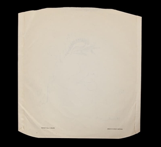 Michael Jackson Signed Sketch on Record Sleeve