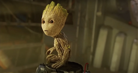 Baby Groot Maquette from Guardians of the Galaxy 2